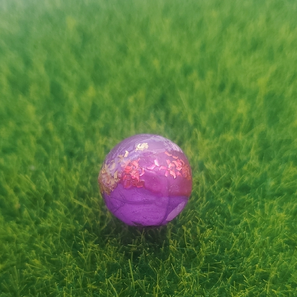 Red And Purple Melt Ball Bead P309